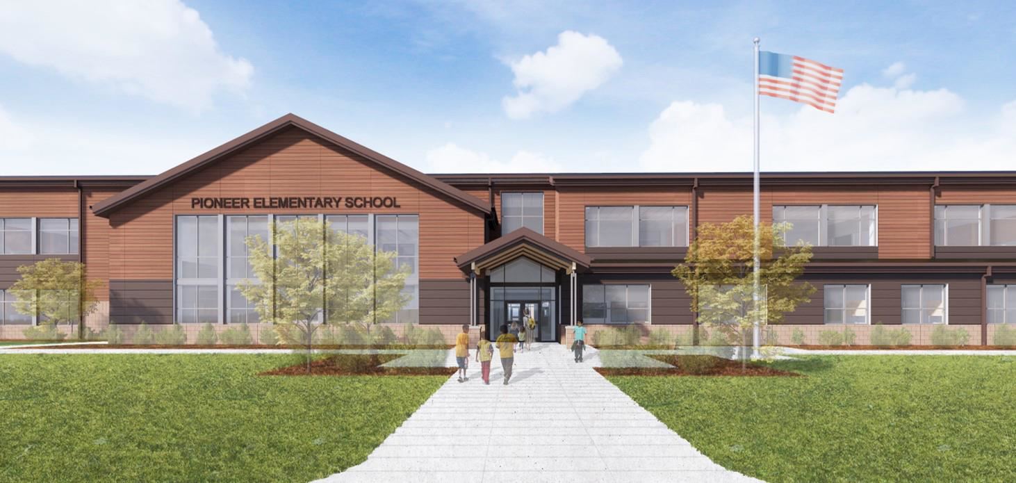 Pioneer Front Entrance Rendering Pioneer Front Entrance Rendering